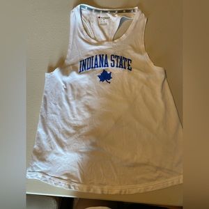 Champion White Indiana State University tank top size medium